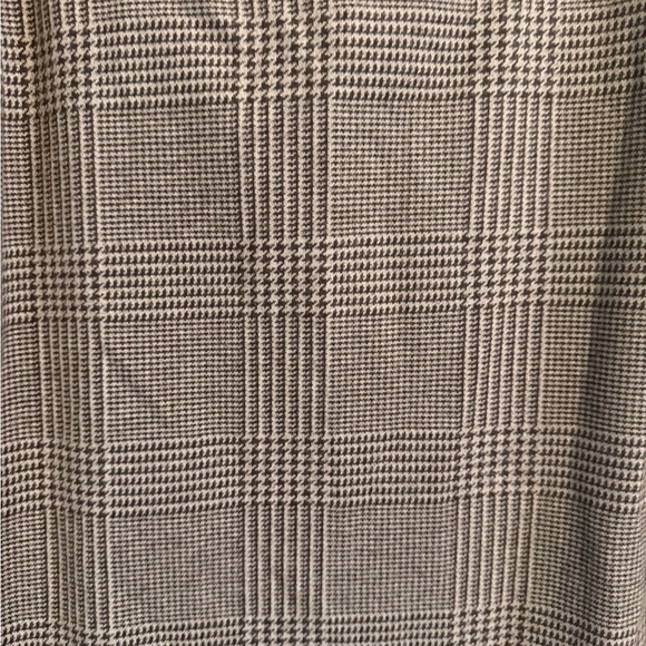 Banana Republic Gray Houndstooth Plaid Preppy Sleeveless Mini Dress Sz 16 NWT - Picture 3 of 11